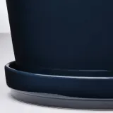 IKEA KLOTLÖNN (ИКЕА КЛОТЛОНН) — Цветочный горшок с блюдцем, закрытый/открытый/черный, 24 см — фото 3