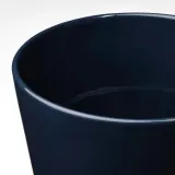 IKEA KLOTLÖNN (ИКЕА КЛОТЛОНН) — Цветочный горшок с блюдцем, закрытый/открытый/черный, 24 см — фото 4