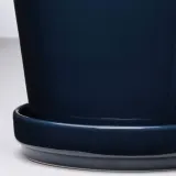 IKEA KLOTLÖNN (ИКЕА КЛОТЛОНН) — Цветочный горшок с блюдцем, закрытый/открытый/черный, 15 см — фото 3
