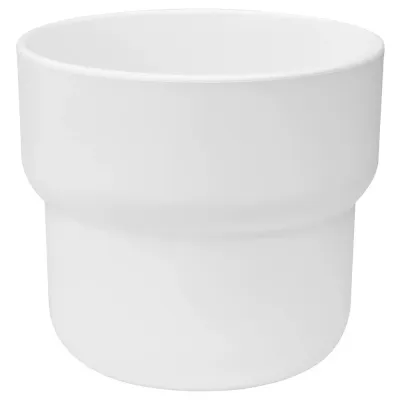 IKEA FÖRENLIG (ИКЕА ФОРЕНЛИГ) — Крышка для цветочного горшка, внутренняя/наружная белая, 9 см