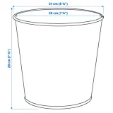 IKEA DAIDAI (ИКЕА ДАИДАИ) — Поддон для посуды из латуни, цвет латуни, 19 см — фото 6
