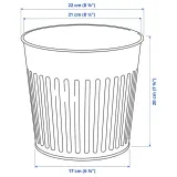 IKEA CITRONMELISS (ИКЕА СИТРОНМЕЛИСС) — Подставка для посуды, внутренняя/наружная/антрацит, 19 см — фото 5