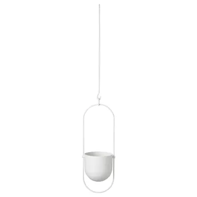 IKEA CHILISTRÅN (ИКЕА ХИЛИСТРОН) — Подвесной цветочный горшок, белый, 12 см