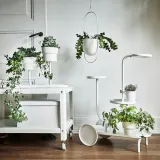 IKEA CHILISTRÅN (ИКЕА ХИЛИСТРОН) — Подвесной цветочный горшок, белый, 12 см — фото 3
