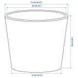 IKEA BROKSPIREA (ИКЕА БРОКСПИРЕА) — Кашпо, светло-зеленая, 9 см — фото 4