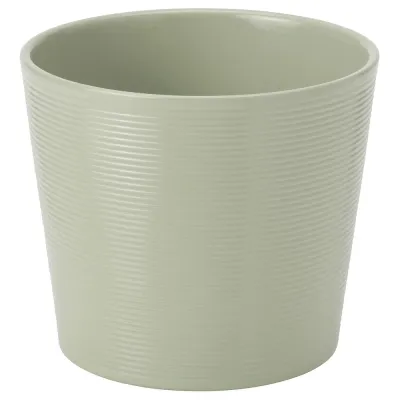 IKEA BROKSPIREA (ИКЕА БРОКСПИРЕА) — Кашпо, светло-зеленая, 12 см