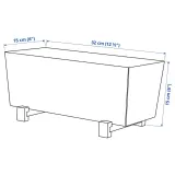 IKEA BITTERGURKA (ИКЕА БИТТЕРГУРКА) — Простыня, белая, 32x15 см — фото 7