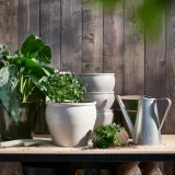 IKEA AMBRARÖNN (ИКЕА АМБРАРОНН) — Крышка для цветочного горшка, закрытая/открытая/белая, 19 см — фото 4