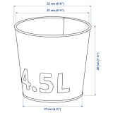 IKEA ÅKERBÄR (ИКЕА ОКЕРБЭР) — Противень, крытый/открытый/оцинкованный, 19 см — фото 5