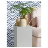 IKEA VATTENKRASSE (ИКЕА ВАТТЕНКРАССЕ) — Лейка, цвет слоновой кости/золота, 0,9 л — фото 4