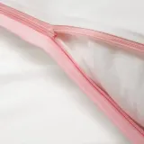 IKEA VÄNKRETS (ИКЕА ВЭНКРЕТС) — Пододеяльник и наволочка, точечный рисунок белый/розовый, 150x200/50x60 см — фото 4