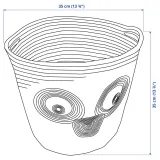 IKEA UPPSTÅ (ИКЕА УППСТО) — Сумка, клетчатая/зеленая, 35 см — фото 6