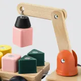 IKEA UPPSTÅ (ИКЕА УППСТО) — Кран с блоками, разноцветный/бук — фото 2