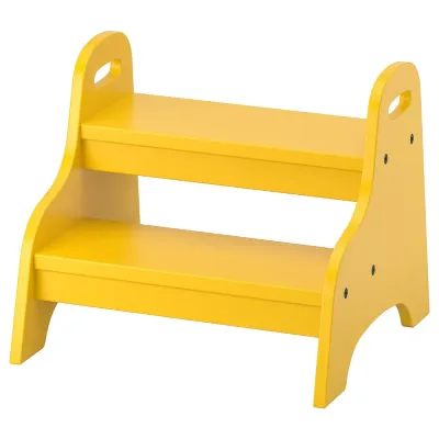 IKEA TROGEN (ИКЕА ТРОГЕН) — Табурет детский, желтый, 40x38x33 см