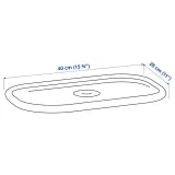 IKEA TROFAST (ИКЕА ТРУФАСТ) — Крышка, белая, 40x28 см — фото 2