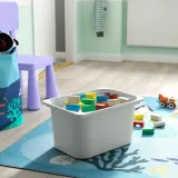 IKEA TROFAST (ИКЕА ТРУФАСТ) — Контейнер, серый, 42x30x23 см — фото 2