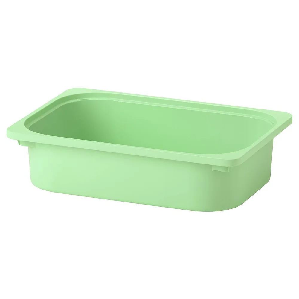 IKEA TROFAST (ИКЕА ТРУФАСТ) — Контейнер, светло-зеленый, 42x30x10 см