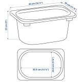 IKEA TROFAST (ИКЕА ТРУФАСТ) — Контейнер, ярко-зеленый, 42x30x23 см — фото 3