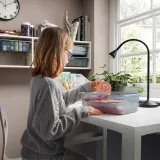 IKEA TROFAST (ИКЕА ТРУФАСТ) — Контейнер из проволоки, серо-голубой, 20x30x10 см — фото 3