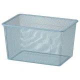 IKEA TROFAST (ИКЕА ТРУФАСТ) — Контейнер из проволоки, серо-голубой, 42x30x23 см — фото 1