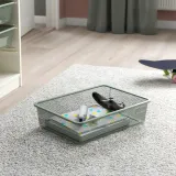 IKEA TROFAST (ИКЕА ТРУФАСТ) — Контейнер из проволоки, светло-зеленый-серый, 42x30x10 см — фото 2