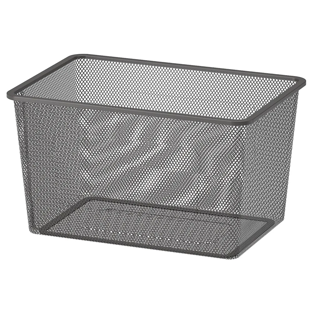 IKEA TROFAST (ИКЕА ТРУФАСТ) — Контейнер из проволоки, темно-серый, 42x30x23 см