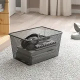 IKEA TROFAST (ИКЕА ТРУФАСТ) — Контейнер из проволоки, темно-серый, 42x30x23 см — фото 2