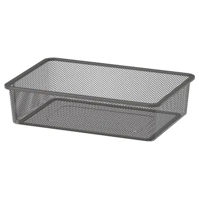 IKEA TROFAST (ИКЕА ТРУФАСТ) — Контейнер из проволоки, темно-серый, 42x30x10 см