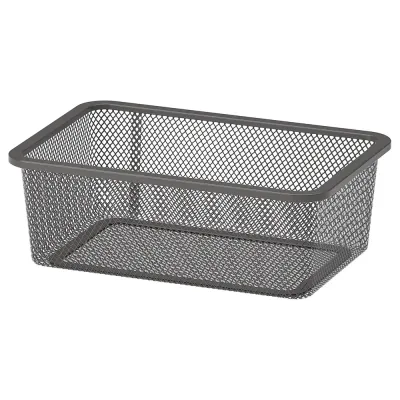IKEA TROFAST (ИКЕА ТРУФАСТ) — Контейнер из проволоки, темно-серый, 20x30x10 см
