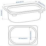 IKEA TROFAST (ИКЕА ТРУФАСТ) — Контейнер, белый, 42x30x10 см — фото 3