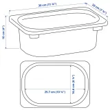 IKEA TROFAST (ИКЕА ТРУФАСТ) — Контейнер, белый, 20x30x10 см — фото 3