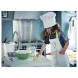 IKEA TOPPKLOCKA (ИКЕА ТОППКЛОСКА) — Фартук и колпак начальника, белый/желтый — фото 4