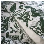 IKEA SKOGSDUVA (ИКЕА СКОГСДУВА) — Пододеяльник и наволочка, бело-зеленый/лесной рисунок, 150x200/50x60 см — фото 4