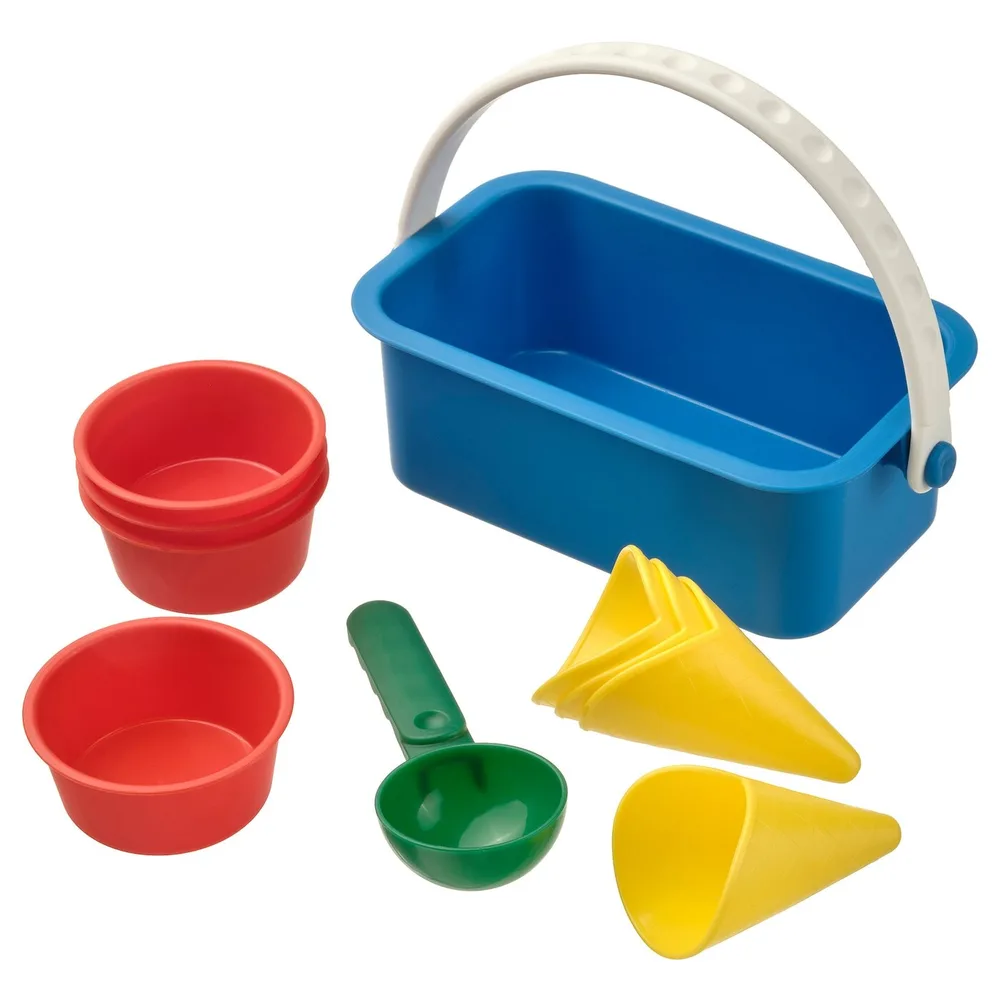 IKEA SANDIG (ИКЕА САНДИГ) — Набор для песочного мороженого, 10 шт, разноцветный