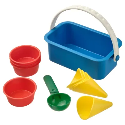 IKEA SANDIG (ИКЕА САНДИГ) — Набор для песочного мороженого, 10 шт, разноцветный