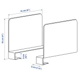 IKEA RELATERA (ИКЕА РЕЛАТЕРА) — Подставка для книг, светло-серо-зеленая, 2 шт. — фото 5