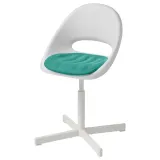IKEA PYNTEN (ИКЕА ПЙНТЕН) — Подушка для детского офисного кресла, бирюзовая, 33x32 см — фото 3