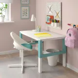 IKEA PYNTEN (ИКЕА ПЙНТЕН) — Подушка для детского офисного кресла, бирюзовая, 33x32 см — фото 4