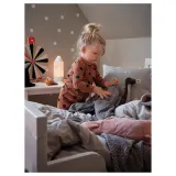 IKEA NATTSLÄNDA (ИКЕА НАТТСЛЭНДА) — Наволочка, цветочный узор, серый/белый, 50x50 см — фото 4