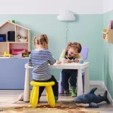 IKEA MAMMUT (ИКЕА МАММУТ) — Детский стул, крытый/открытый/желтый — фото 2
