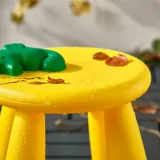 IKEA MAMMUT (ИКЕА МАММУТ) — Детский стул, крытый/открытый/желтый — фото 5