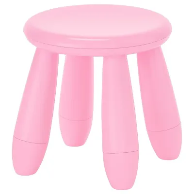 IKEA MAMMUT (ИКЕА МАММУТ) — Детский стул, крытый/открытый/розовый