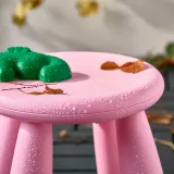IKEA MAMMUT (ИКЕА МАММУТ) — Детский стул, крытый/открытый/розовый — фото 5
