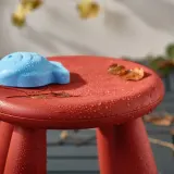 IKEA MAMMUT (ИКЕА МАММУТ) — Детский стул, крытый/открытый/красный — фото 5