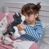 IKEA LIVLIG (ИКЕА ЛИВЛИГ) — Плюшевая игрушка, собака/сибирский хаски, 26 см — фото 5