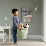 IKEA LEN (ИКЕА ЛЕН) — Подвесной органайзер, горошек/светло-серый, 45x64 см — фото 7