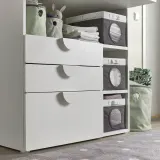 IKEA LEN (ИКЕА ЛЕН) — Коробка, серый/белые точки, 25x37x22 см — фото 3