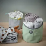 IKEA LEN (ИКЕА ЛЕН) — Коробка, 2 шт, зеленый/светло-серый — фото 3