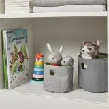 IKEA LEN (ИКЕА ЛЕН) — Коробка, 2 шт, зеленый/светло-серый — фото 4