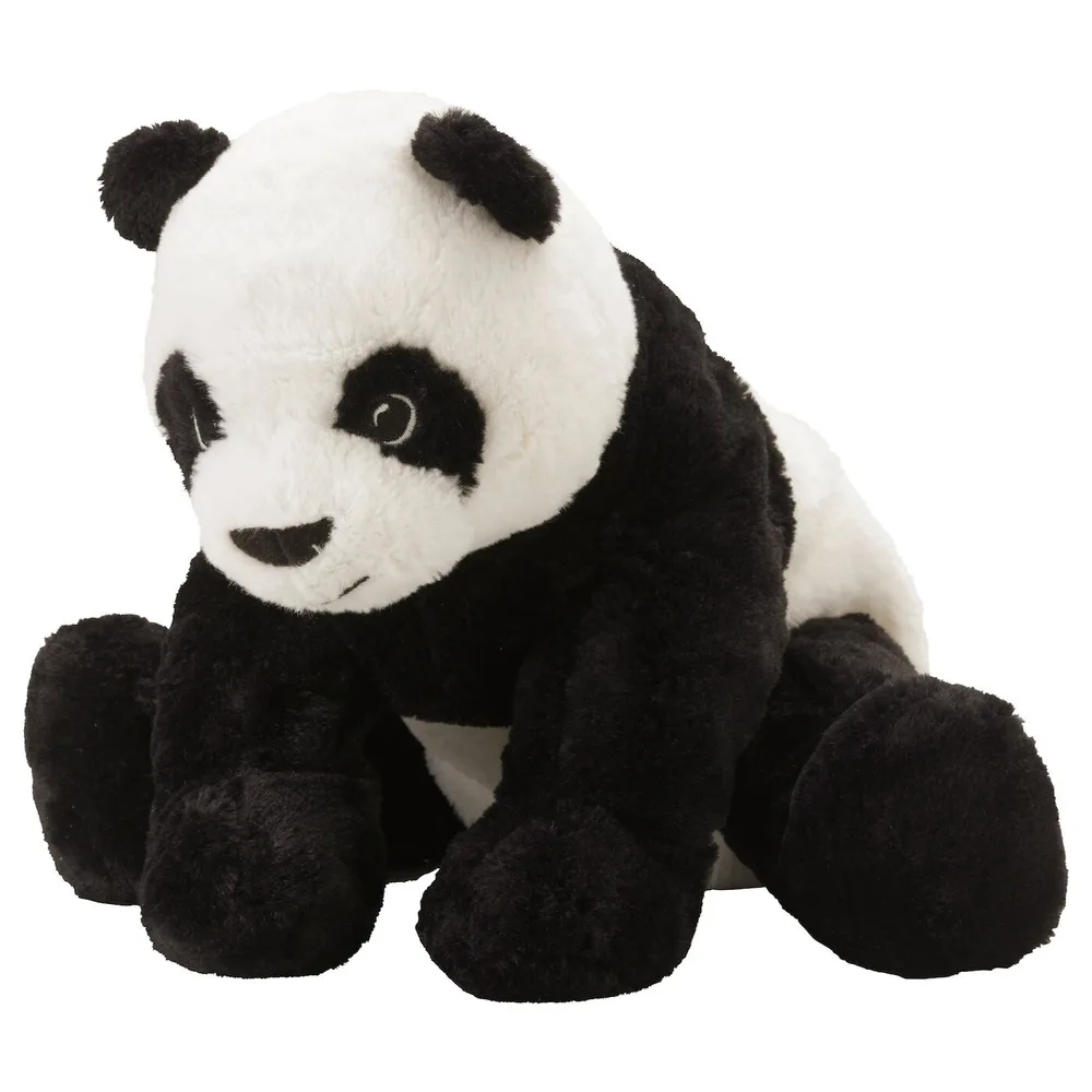 IKEA KRAMIG (ИКЕА КРАМИГ) — Плюш, белый/черный
